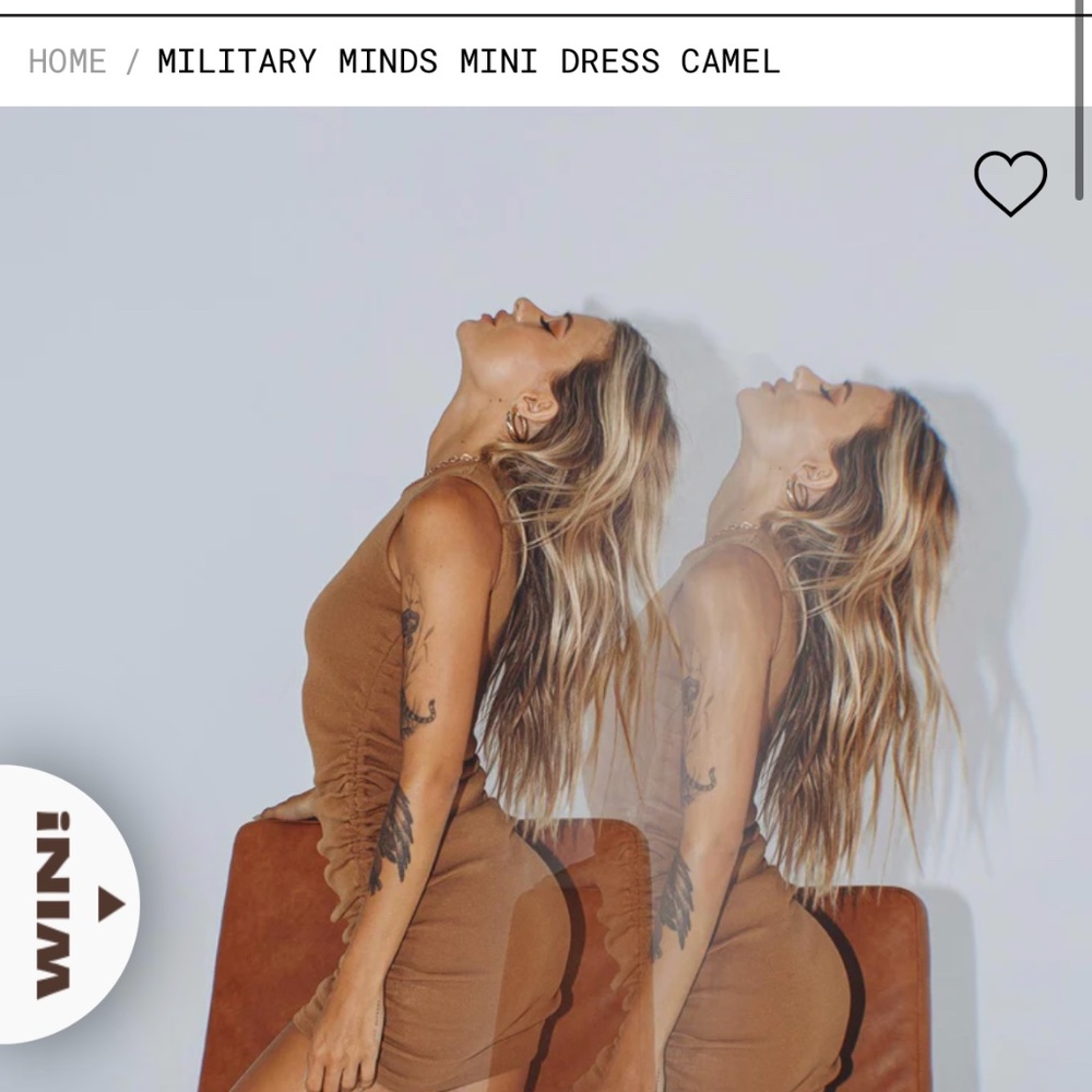 NWT Princess Polly Military Minds Mini Dress